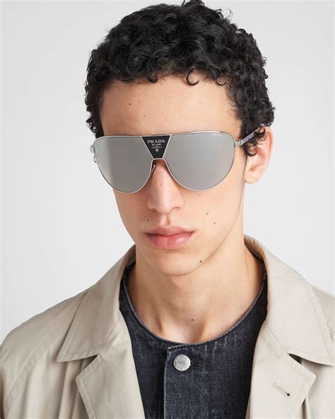 running sunglasses prada|Chromed Lenses Prada Runway Sunglasses .